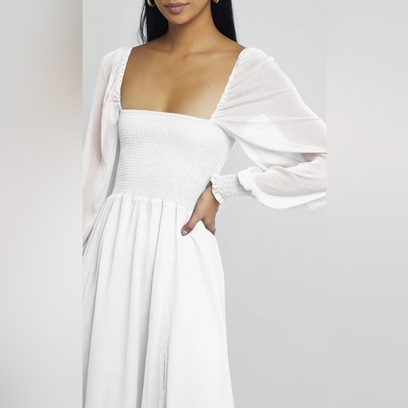 White A Line Dress - Picture 5 of 5